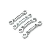 RC Coches Piezas Para WLtoys 104001 104002 104072 1/10 Mejora De Metal Para Refuerzo Brazo Oscilante Piezas Control Remoto(Silver)