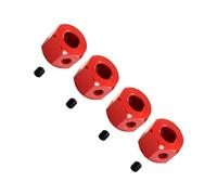 RC Coches Piezas para WPL para C14 C24 C34 B14 B24 B36 D12 5mm A 12mm Adaptador para Cubo Hexagonal Rueda Combinador Metal Acoplador RC Actualización Coche Piezas 4 Uds(Red)