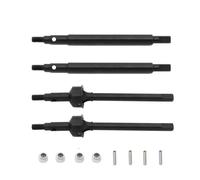 RC Coches Piezas Pour TRX-4M 1/18 Arbre Transmission Avant Arrière En Métal CVD Accessoires Voiture Piste Adaptés Pièces Mise Niveau Pour Voiture RC(Black 1 set)