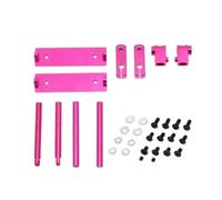 RC Coches Repuestos Kit Montaje Poste Cuerpo Invisible Aluminio para Hsp 94122 94123 para Sakura D3 Xis Zero S CS para Hpi para Tamiya 1/10 Derrape Carretera RC Car(Pink)