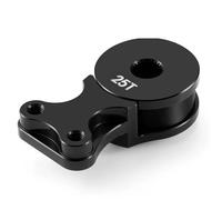 RC Coches Repuestos para Arrma Fury Mega 1/10 Monster Truck Piezas Mejora Accesorios Juego Conexión Aluminio con Extremo Bola Servo Brazo 25T(Black,Servo Arm)