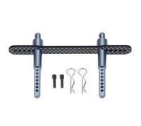 RC Coches Repuestos para Axial para SCX10 II 90046 1/10 Soportes De Poste Carrocería Delantero/Trasero Aluminio Columna Carcasa Coche con Clip Piezas Trepador Control Remoto(Titanium,Front)