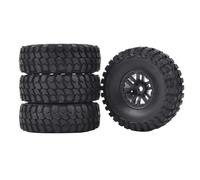 RC Coches Repuestos Para Axial Para SCX24 C10 Camión Para FMS Para FCX24 Para TRX4M 1/24 1/18 4 Uds Neumáticos Y Ruedas 1,0 Pulgadas Neumáticos Goma Orugas RC Crawler