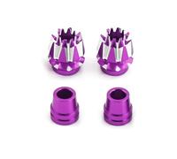 RC Coches Repuestos Para Frsky X7 Para Flysky I6S I6 I6X Para Jumper T18 T16 Para Futaba Spektrum DX6 DX7S DX8 Taranis X9D Extremos De Balancín De Metal M3(Purple)