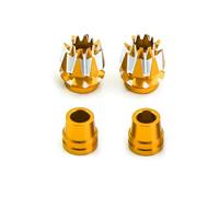 RC Coches Repuestos Para Frsky X7 Para Flysky I6S I6 I6X Para Jumper T18 T16 Para Futaba Spektrum DX6 DX7S DX8 Taranis X9D Extremos De Balancín De Metal M3(Yellow)