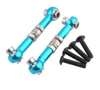 RC Coches Repuestos para HPI WR8 Series 107905 1/10 RC Actualización Coche Piezas Dirección Ajustable Varilla Amarre Hebillas Giro Pull-Push Servo Link Juego Brazo Superior(Sky Blue)