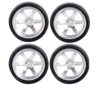 RC Coches Repuestos para LDRC LD1801 LD1802 LD1803 LD1804 A01 A02 A86 1/18 4 Uds Metal 32mm Hard Drift Neumático Rueda Coche Actualización(JSLG-SC)
