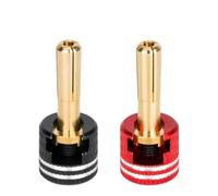 RC Coches Repuestos para Piezas Mejora Coche RC Enchufes Bala Lowpro Disipador Térmico Metal Carcasa Dura Sin Soldadura Juego Repuesto Decorativo 4mm/5mm(4mm)