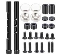 RC Coches Repuestos para Sakura D5S D5 D5Mr para Yokomo Yd2 Yd-2 1/10 RC Mejora Coche Piezas Aleación Aluminio Columna Carcasa Coche Decorativa(Black,Long)