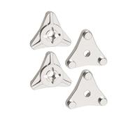 RC Coches Repuestos para Tamiya para Hotshot II The Bigwig 2017 1/10 RC Mejora Coche Piezas Camión Carreras Rueda Aluminio Montaje para Cubo Accesorios Hexagonales(Silver)