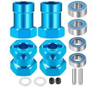 RC Coches Repuestos para Tamiya para Lunch Box 1/12 RC Car Monster Truck 4 Uds para Cubo Rueda Hexagonal Aleación Aluminio 12mm con Piezas Repuesto Rodamiento