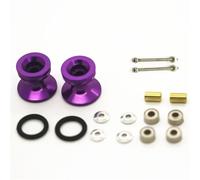 RC Coches Repuestos Para Tamiya Para Mini 4WD 15418 Rodillos Dobles Aluminio Con Anillos Goma 13-12mm Piezas Repuesto Mejoradas Personalizadas(PURPLE)