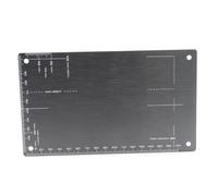 RC Coches Repuestos Para Tamiya Para Mini Tablero Ajuste Aluminio 94823 Herramienta Placa Inspección Tabla Derivación 4WD Modelo Coche Carreras(Black)