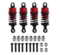RC Coches Repuestos para Tamiya para TT-01 para TT01 para TT-02 para TT02 1/10 Amortiguadores Metal Juego Amortiguadores Aceite RC Piezas Mejora Coche Accesorios(Red,4pcs)