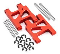 RC Coches Repuestos para Tamiya Ta01 1/10 RC Drift Car Aleación Aluminio Parte Delantera Trasera Inferior Brazo Oscilante Piezas Mejora Repuestos Decorativos Modelos Reemplazo(Red,Front)