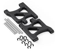 RC Coches Repuestos para Tamiya Ta01 1/10 RC Drift Car Aleación Aluminio Parte Delantera Trasera Inferior Brazo Oscilante Piezas Mejora Repuestos Decorativos Modelos Reemplazo(Black,Rear)