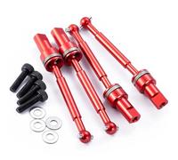 RC Coches Repuestos para Traxxas para Latrax para Teton 1/18 RC Coche Aleación De Aluminio Acero CVD Hexagonales Conversión Piezas De Repuesto(Red,CVD)