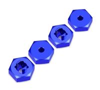 RC Coches Repuestos para Traxxas para Latrax para Teton 1/18 RC Coche Aleación De Aluminio Acero CVD Hexagonales Conversión Piezas De Repuesto(Blue,Adapters)