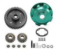 RC Coches Repuestos Para Traxxas Para Maxx Para Slash Para UDR Para WideMaxx 1/10 1/8 Conjunto Completo Diferencial Metal Central Trasero Delantero 37T 13T Engranaje Acero(Center green)