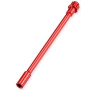 RC Coches Repuestos para Traxxas para Mini para Maxx 2S 1/16 RC Mejora Coche Piezas Accesorios Aleación Aluminio Centra Eje Transmisión Decorativo(Red)