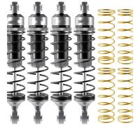 RC Coches Repuestos para Traxxas para Mini para Maxx para XRT para TRX4 para SCX10 1/10 1/16 RC Piezas Mejora Coche 92mm Amortiguador Resortes Progresivos(Gray)