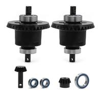 RC Coches Repuestos Para Traxxas Para Slash 4X4 Para VXL Para Stampede Para Rustler Juego De Engranajes Diferenciales De Acero 5381/6882/5379 - Actualización Delantera/trasera(Black,1set)