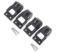 RC Coches Repuestos para Vanquish VP VS4-10 VPS08451 VPS08450 Chasis 1/10 RC Piezas Mejora Coche Torre Choque Delantera Trasera Aluminio Soporte Extendido(Black,4Pcs)