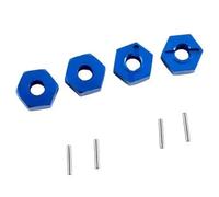 RC Coches Repuestos para WLtoys 12428 12423 FY-03 1/12 RC Piezas Mejora Coche Cubo Hexagonal Rueda Aluminio 12mm 4 Uds Reemplazo Decorativo Repuesto(Blue)