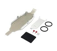 RC Coches Repuestos para Wltoys 244016 para Losi Micro-B 1/24 Chasis Cuerpo Metal RC Piezas Mejora Coche Accesorios Piezas Repuesto Decorativas Modelos De Juguete(Silver)