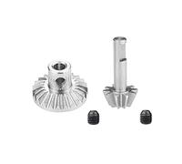 RC Coches Repuestos Para WPL D12 B24 B36 C14 C24 Para MN D90 D98 D99 Para MN99S 1/2/4 Pares Engranaje Eje Trasero Metal Conjunto Engranajes Eje Transmisión Piezas Accesorios(Silver,1 pcs)