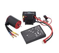 RC Combo impermeable sin pinceles 80A ESC 3650 2300KV Kit de motor con tarjeta de programación de 4 mm Enchufe de plátano para 1/8 1/10 RC CAR