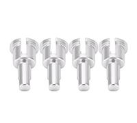 RC Copa diferencial 4PCS aleación de aluminio durable resistencia al desgaste conectores para control remoto auto actualización A949 A959 A969 A979 A929 1/18 modelo (plata)