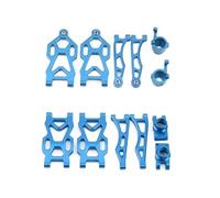 RC Copa Dirección Para JJRC Para SCY 16101 16102 16103 16104 16106 16201 1/16 Metal Delantero Y Trasero Para Arriba Abajo Para Brazo Oscilante Juego De Copa De Dirección Piezas De Coche RC(Blue)