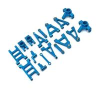 RC Copa Dirección Para MJX 14301 14302 14303 1/14 Brazo De Suspensión De Metal Copa De Barra De Enlace Kit De Accesorios De Dirección Piezas De Coche RC Reemplazo Y Uso(Blue)