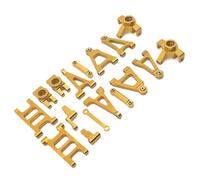 RC Copa Dirección Para MJX 14301 14302 14303 1/14 Brazo De Suspensión De Metal Copa De Barra De Enlace Kit De Accesorios De Dirección Piezas De Coche RC Reemplazo Y Uso(Yellow)