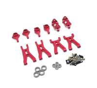 RC Copa Dirección Para WLtoys A949 A959 A969 A979 K929 1/18 Juego De 7 Piezas De Cojinetes De Copa Dirección De Metal Para Basculante Y Accesorios Para Coches RC Repuesto Mejorado(Red)