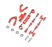 RC Copa Dirección Para WPL D12 1/10 Copa De Dirección De Metal Para Subir Y Bajar Para Brazo Oscilante Para Bloque Deslizante Asiento RC Coche Vehículos Orugas Piezas Accesorios Repuesto(Red)