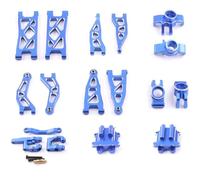 RC Copas DireccióN para Arrma 2S para Granite para Typhon para Grom 1/18 Suspensión De Copa De Dirección Brazo A Cubierta De Caja De Cambios Piezas De Aluminio para Coche RC(Blue)