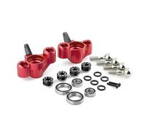 RC Copas DireccióN para Arrma para Kraton para Outcast 1/8 Aleación Aluminio Copa Dirección Delantera Montaje Eje Trasero Control Remoto Piezas Mejora Coche(Red,Steering Blocks)