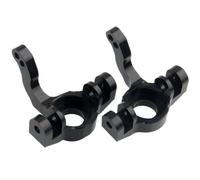 RC Copas DireccióN para Axial AX31001 para Yeti 90026 1/10 2 Piezas De Brazo De Dirección De Aleación De Aluminio Accesorios De Actualización para Coche RC(Black)