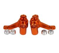 RC Copas DireccióN para FS 53810 1/10 2 Piezas De Soporte De Buje De Dirección De Aluminio (izq/Der) Nudillos RC para Coche Camión para Buggy Accesorios De Actualización Piezas(Orange)