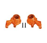 RC Copas DireccióN para GPM para Maxx 1/10 6S para Slash 102076-4 para Traxxas 1/8 Aluminio 7075 Bloques Dirección Delantera RC Coche Modificar Piezas Repuesto(Orange)