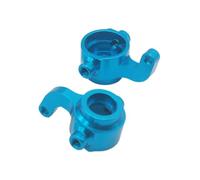 RC Copas DireccióN para Himoto E18 1/18 2 Soportes De Buje De Dirección De Aluminio (izq/Der) Nudillos para Camión RC para Buggy Piezas De Coche De Carretera(Blue)