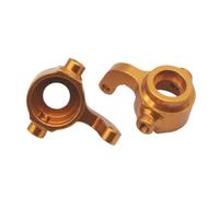 RC Copas DireccióN para Himoto E18 1/18 2 Soportes De Buje De Dirección De Aluminio (izq/Der) Nudillos para Camión RC para Buggy Piezas De Coche De Carretera(Yellow)