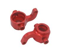 RC Copas DireccióN para Himoto E18 1/18 2 Soportes De Buje De Dirección De Aluminio (izq/Der) Nudillos para Camión RC para Buggy Piezas De Coche De Carretera(Red)