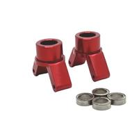 RC Copas DireccióN para HuanSu para Jjrc C8802 YDJ-D879 1/14 Serie Completa Copa De Rueda Trasera De Metal 14321 Piezas Mejoradas para Coche RC(Red)