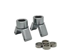 RC Copas DireccióN para HuanSu para Jjrc C8802 YDJ-D879 1/14 Serie Completa Copa De Rueda Trasera De Metal 14321 Piezas Mejoradas para Coche RC(Gray)