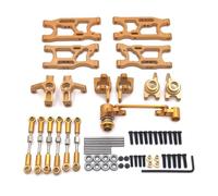RC Copas DireccióN para LC 1/14 para Rlaarlo AM-X12 1/12 Juego Taza Dirección Coche Control Remoto Carreras Piezas Repuesto Mejoradas(Gold)