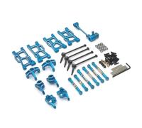 Rc Copas DireccióN Para LC LC12B1 1/14 Metal Para Brazos Oscilantes Copas De Dirección Asientos En Forma C Componentes Bielas Juego Cojinetes Reemplazo De Piezas De Coche RC Para Carreras(Blue)