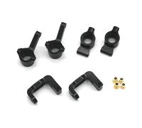 RC Copas DireccióN para LC para Racing Ptg-2r 1/10 PTG-2 Copa Dirección Mejorada Metal C Asiento Rueda Trasera Control Remoto Piezas Coche para Rally(Black)